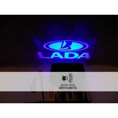 Проектор на бампер с логотипом Lada